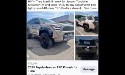 I’m Seeing Dealers Push Used 2025 Toyota 4Runner Prices Past $70K, At This Point the Markups Are Just Laughable