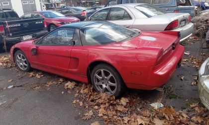 Red 1993 Acura NSX barn find