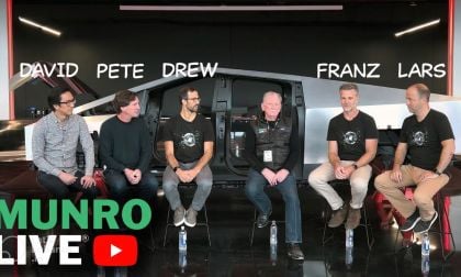 Sandy Munro with Tesla Executive team