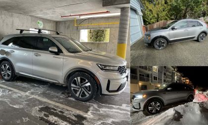 Kia Sorento PHEV and Niro EV in winter settings
