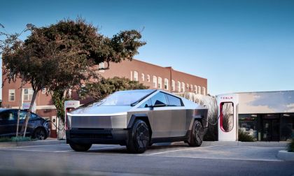 Tesla Cybertruck Charging at Supercharger