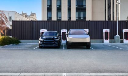 Mustang Mach E and Tesla Cybertruck Charging