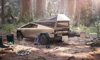 Tesla Cybertruck Camping