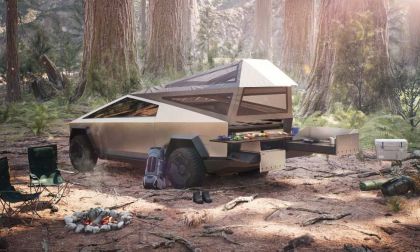 Tesla Cybertruck Camping