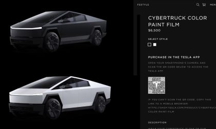 Tesla Cybertruck colors