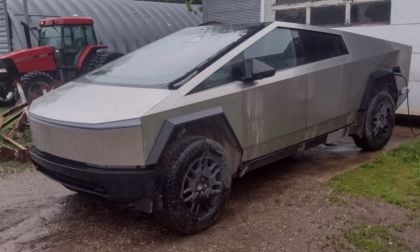 Tesla Cybertruck in freezing temperature