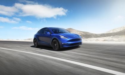 Blue Tesla Model Y