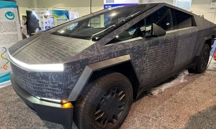 This Cybertruck Is Covered With Flexible Solar Panels at CES, and It's Incredible