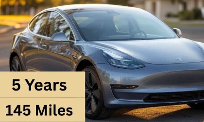 This Tesla Model 3 gets a range of 145 files after 5 years