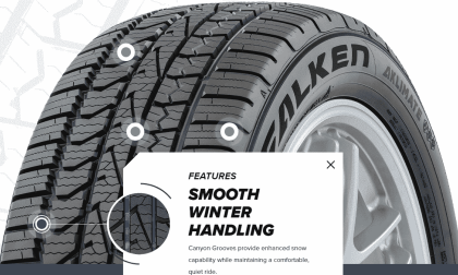 Image of Aklimate tire courtesy of Falken