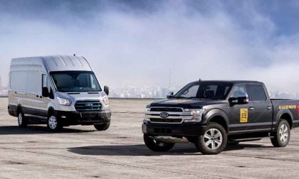 2022 Ford E-Transit and 2022 electric F-150