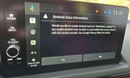 Image of Android Auto in use by John Goreham