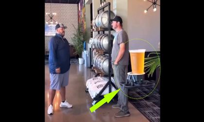 Impressive Display of Flying Autonomous Drone Delivering Drink To Customer: Flying Mobility Is Here