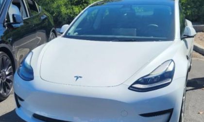 White Tesla Model 3 RWD