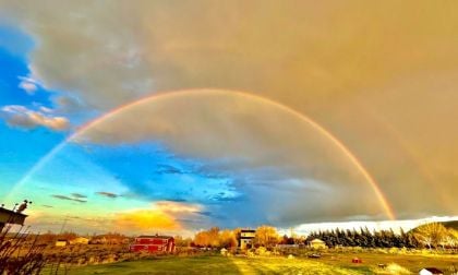 Benton City, WA double rainbow