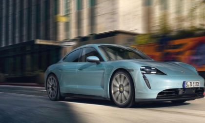 Blue color 2020 Porsche Taycan