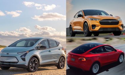 Chevy Bolt, Ford Mach-E, and Tesla Model Y EVs