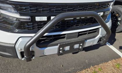 A 2026 Ford Bronco Sport Features an optional front protection bar system