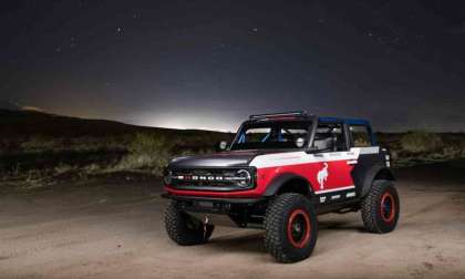 The Ford Bronco 4600 On A Darkened Course