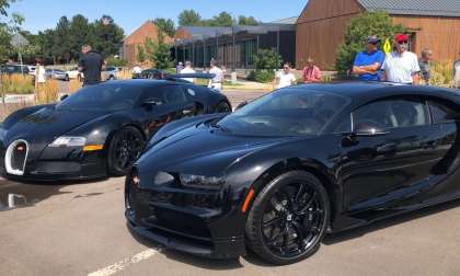 Bugatti Veyron and Bugatti Chiron at Denver Area Car Show