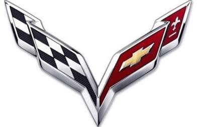 Corvette Crossed Flags
