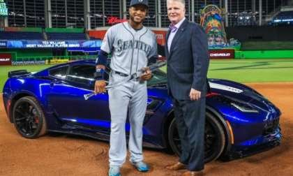 Cano and Sweeney with the Corvette Grand Sport