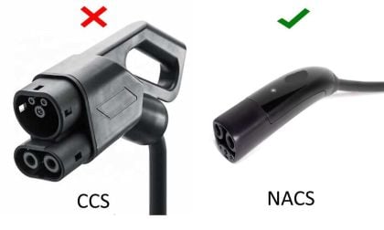 The Large and Clunky CCS Adapter Is A "Dead Man Walking" - Will Be Replaced By Tesla's Smaller and Easier To Use NACS