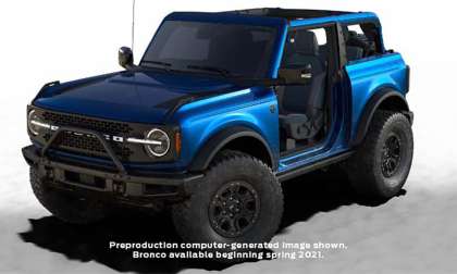 Limited Edition 2021 Ford Bronco two-door Lightning Blue
