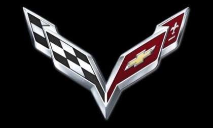 Corvette Crossed Flags
