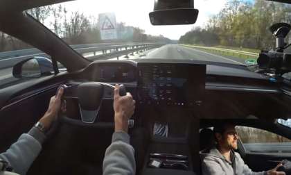 Cruising the German Autobahn in a Tesla Model S Plaid at 170 Miles Per Hour