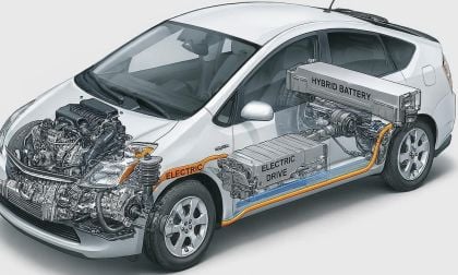 Cutaway image of a hybrid vehicle
