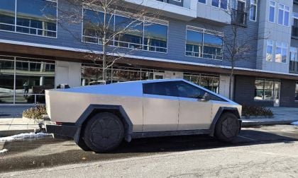 Image of Tesla's Cybertruck parked in Metro Boston taken by John Goreham