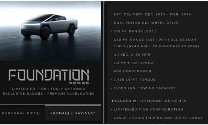 Tesla Offering Cybertruck Foundation Series Online Configurator For AWD Version At $99,990 - With Premium Accessories