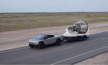 Cybertruck Seen Hauling SpaceX Rocket Booster - Tesla and SpaceX Working Together In Preparation for Potential November 17 Starship Launch