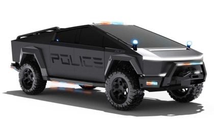 Tesla Cybertruck Will Be the Ultimate Police Car: Bulletproof, Strong, and as Fast as a Porsche 911 With Armored Accessories