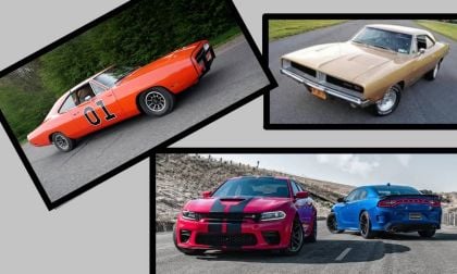 A few different years of Charger can be seen