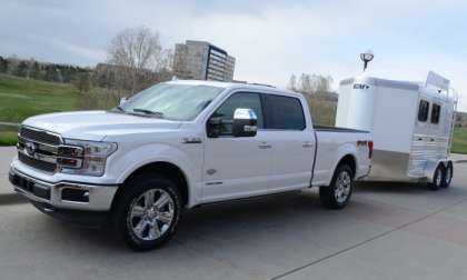 2018 Ford F-150 PowerStroke with a Horse Trailer