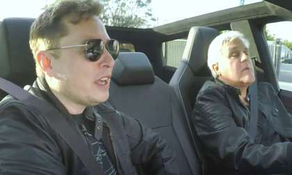 Tesla CEO Elon Musk and Jay Leno discuss Cybertruck changes in Jay Leno's Garage episode
