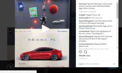 Elon Musk Easter Eggs for Tesla Model S