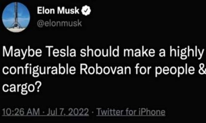 Elon Musk Reveals More Details About the Tesla Robovan