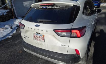 Image shows a Ford Escape being used as a shuttle