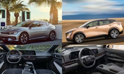 Kia EV6 and Nissan Ariya side by side