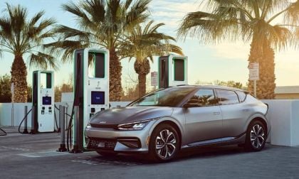 Kia EV6 at charging station