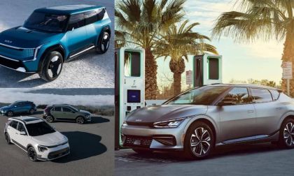 Kia Niro, EV9 prototype, and EV6