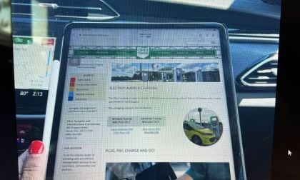 Screenshot of EV Charging Website