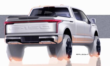 Artist sketch of Ford F-150 Lightning