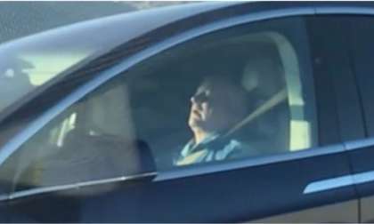 From Jalopnik.com man caught sleeping in Tesla 
