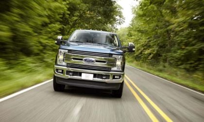 Ford F-250 Truck Front Blue Color