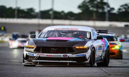 Ford Mustang Racers Work Out At Track