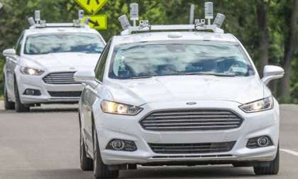Ford Fusion Autonomous test cars - Credit: Ford